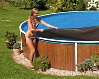 Prelata de vara pentru piscina albastru 3x6 m