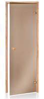 Usa pentru sauna din pin, culoare bronz mat, D 70x190cm